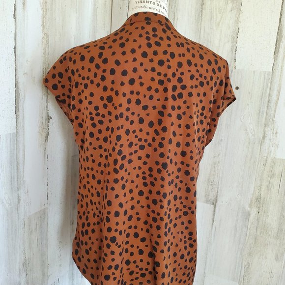 SHEIN ANIMAL PRINT HIGH LOW HEM TOP - Picture 4 of 5